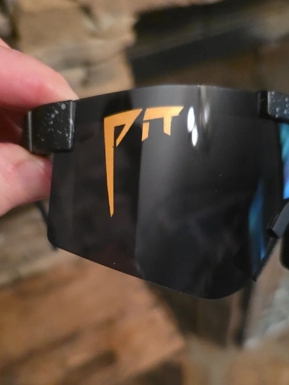 Pit Viper Black Dark Smoke Visor Sunglasses